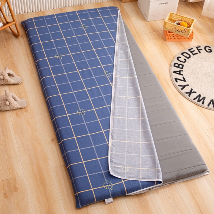 91家纺网 家纺一手货源 找家纺 凌云 2025新款AB版全棉加宝宝绒系列床垫套 似水流年