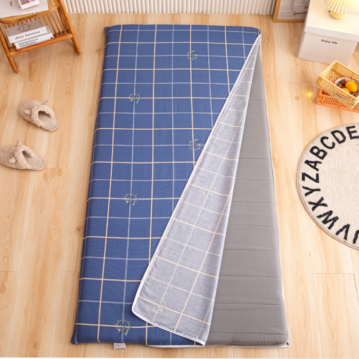 91家纺网 家纺一手货源 找家纺 凌云 2025新款AB版全棉加宝宝绒系列床垫套 似水流年