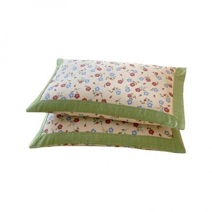 91家纺网 家纺一手货源 找家纺 春皖家纺 2023新款花卉款老粗布单品枕套系列 秋思