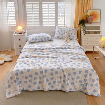 91家纺网 家纺一手货源 找家纺 （总）兄弟坊 2023新款针织棉印花大豆夏被