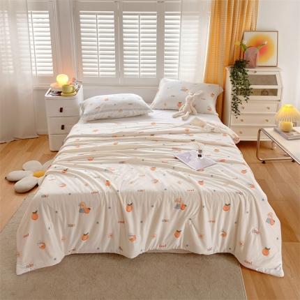 91家纺网 家纺一手货源 找家纺 （总）兄弟坊 2023新款针织棉印花大豆夏被