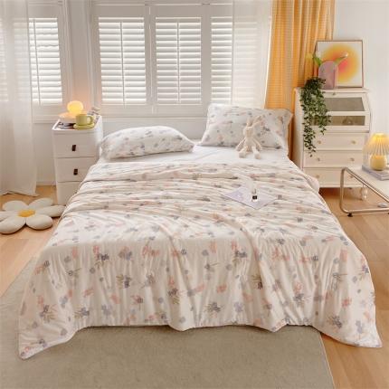 91家纺网 家纺一手货源 找家纺 （总）兄弟坊 2023新款针织棉印花大豆夏被