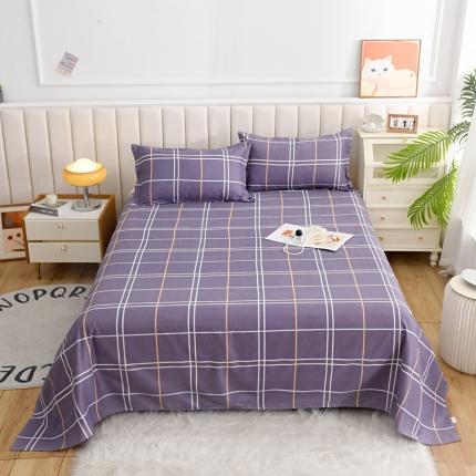 91家纺网 家纺一手货源 找家纺 （总）亿佳人 2025新款加厚芦荟棉床单磨毛化纤床单