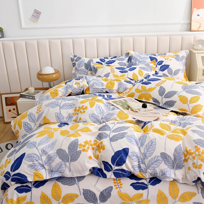 91家纺网 家纺一手货源 找家纺 梵巢家纺 芦荟棉三四件套叶迷风