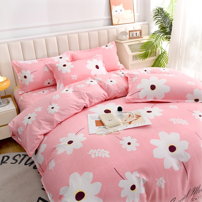 91家纺网 家纺一手货源 找家纺 梵巢家纺 芦荟棉单被套片片飞花