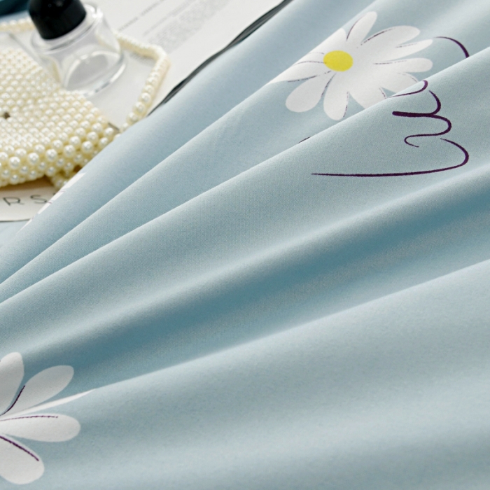 91家纺网 家纺一手货源 找家纺 梵巢家纺 芦荟棉单被套太阳花