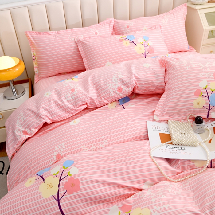 91家纺网 家纺一手货源 找家纺 梵巢家纺 芦荟棉单被套幸运树