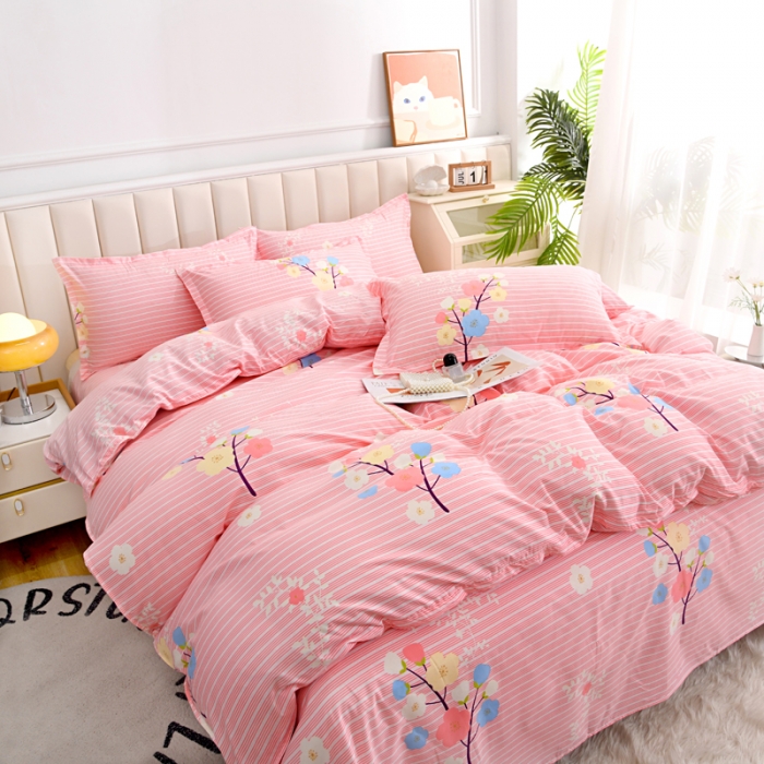 91家纺网 家纺一手货源 找家纺 梵巢家纺 芦荟棉单被套幸运树