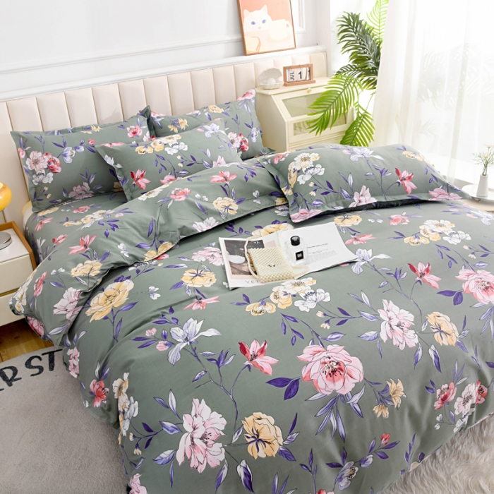 91家纺网 家纺一手货源 找家纺 梵巢家纺 芦荟棉单被套炫彩