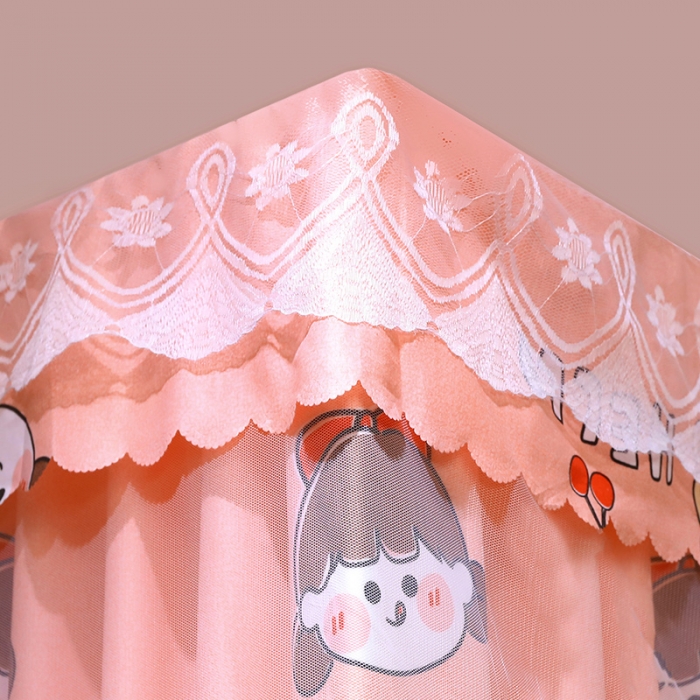 91家纺网 家纺一手货源 找家纺 显高蚊帐2025新款坐床遮光防尘坐床回底遮光蚊帐系列 樱桃小姐