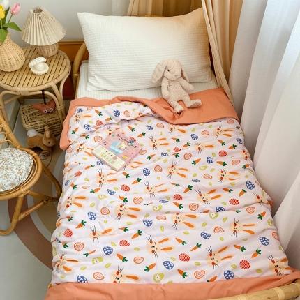 91家纺网 家纺一手货源 找家纺 （总）嗨生活 2025新款水洗棉手包边幼儿园儿童夏被（爆款）