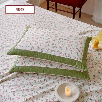 91家纺网 家纺一手货源 找家纺 （总）春皖家纺 2023新款花卉款老粗布单品枕套系列