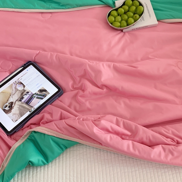 91家纺网 家纺一手货源 找家纺 （总）星期八 2023马卡龙针织棉大豆夏被