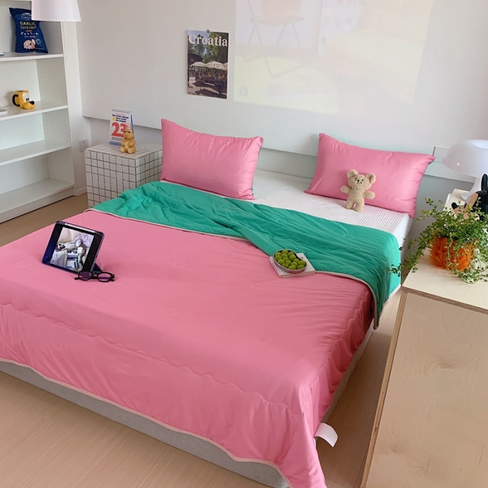 91家纺网 家纺一手货源 找家纺 （总）星期八 2023马卡龙针织棉大豆夏被