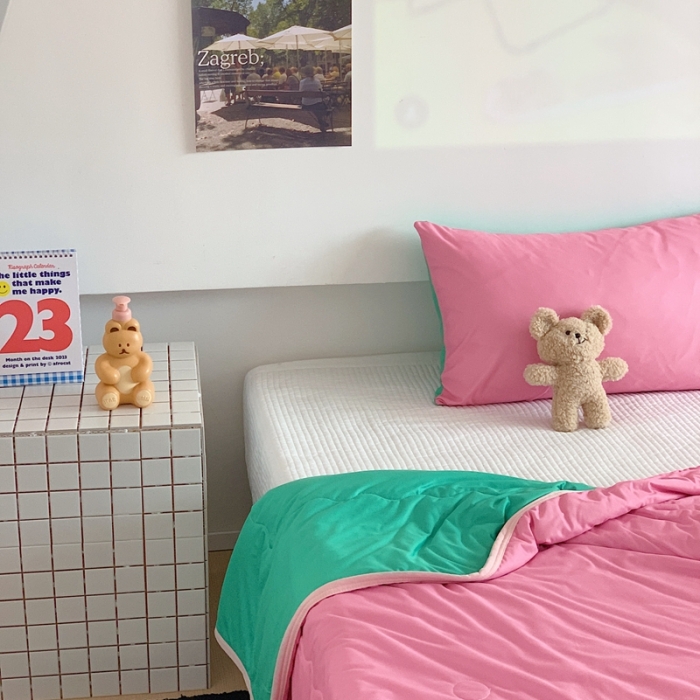 91家纺网 家纺一手货源 找家纺 （总）星期八 2023马卡龙针织棉大豆夏被