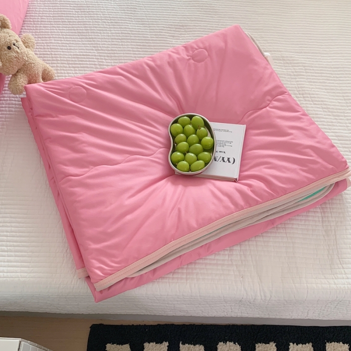 91家纺网 家纺一手货源 找家纺 （总）星期八 2023马卡龙针织棉大豆夏被