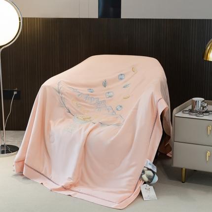 91家纺网 家纺一手货源 找家纺 (总)太阳羽 2025新款40s冰蚕科技天丝镂空夏被绣花夏凉被空调被子