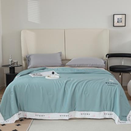 91家纺网 家纺一手货源 找家纺 (总)太阳羽 2025新款莱赛尔天丝绣花镂空夏被夏凉被空调被