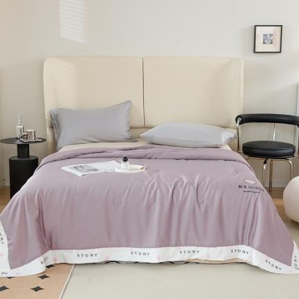 91家纺网 家纺一手货源 找家纺 (总)太阳羽 2025新款莱赛尔天丝绣花镂空夏被夏凉被空调被