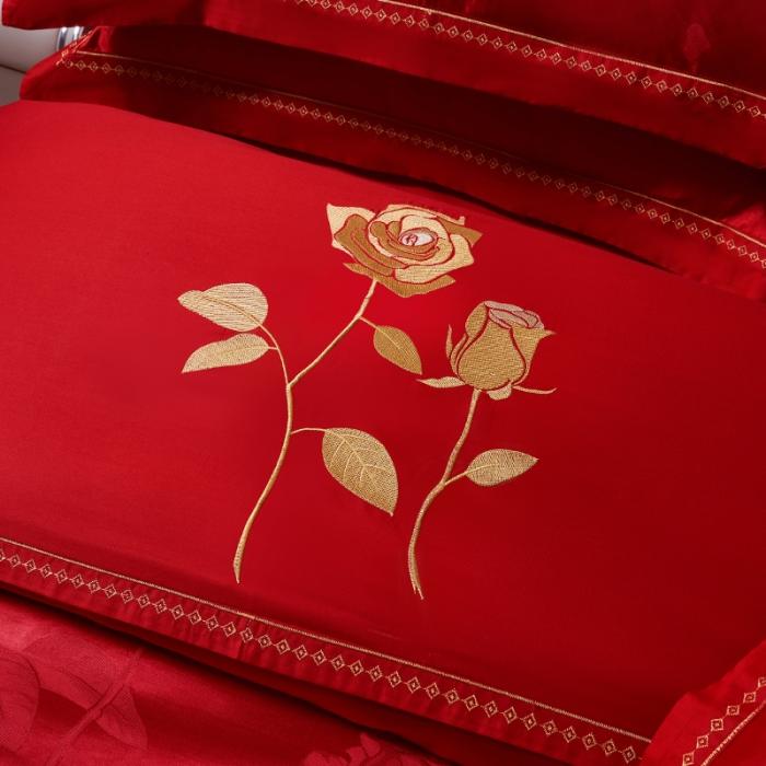 91家纺网 家纺一手货源 找家纺 天丝刺绣大提花四件套