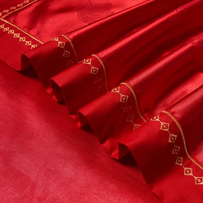 91家纺网 家纺一手货源 找家纺 天丝刺绣大提花四件套