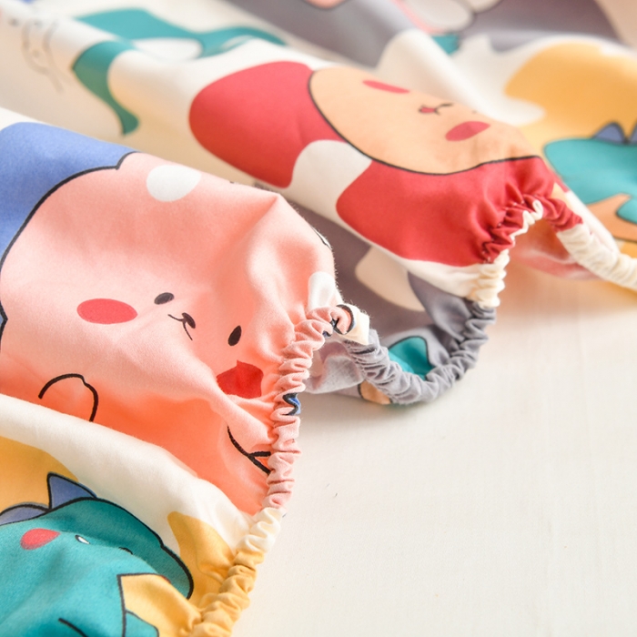 91家纺网 家纺一手货源 找家纺 ds生活馆 2025新款幼儿园学生60支贡缎长绒棉纯棉单床笠 叠叠乐