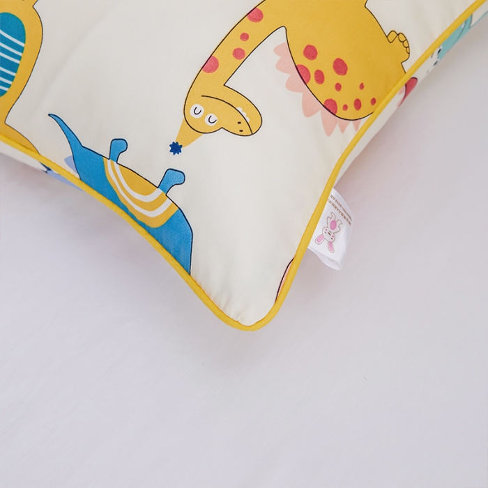 91家纺网 家纺一手货源 找家纺 ds生活馆 2025新款幼儿园学生60支贡缎长绒棉纯棉单床笠 快乐恐龙