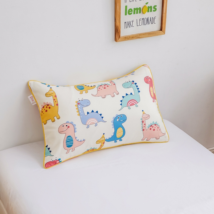 91家纺网 家纺一手货源 找家纺 ds生活馆 2025新款幼儿园学生60支贡缎长绒棉纯棉单床笠 快乐恐龙