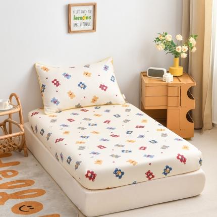 ds生活馆 2025新款幼儿园学生60支贡缎长绒棉纯棉单床笠 罗本熊