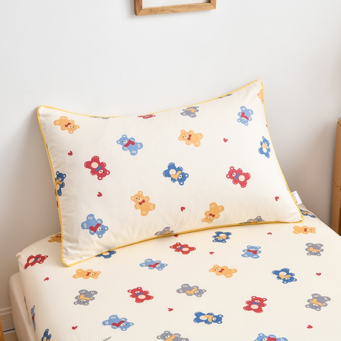 91家纺网 家纺一手货源 找家纺 ds生活馆 2025新款幼儿园学生60支贡缎长绒棉纯棉单床笠 罗本熊