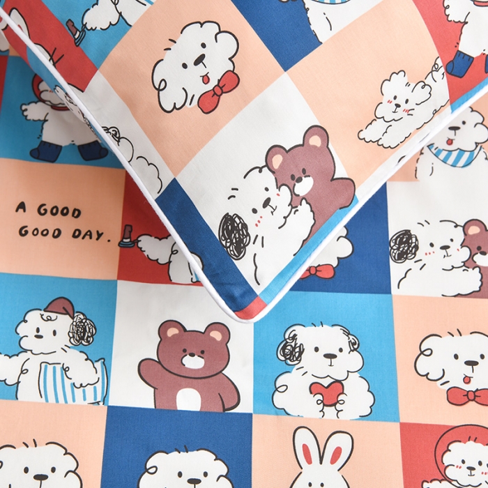 91家纺网 家纺一手货源 找家纺 ds生活馆 2025新款幼儿园学生60支贡缎长绒棉纯棉单床笠 旺仔宝贝