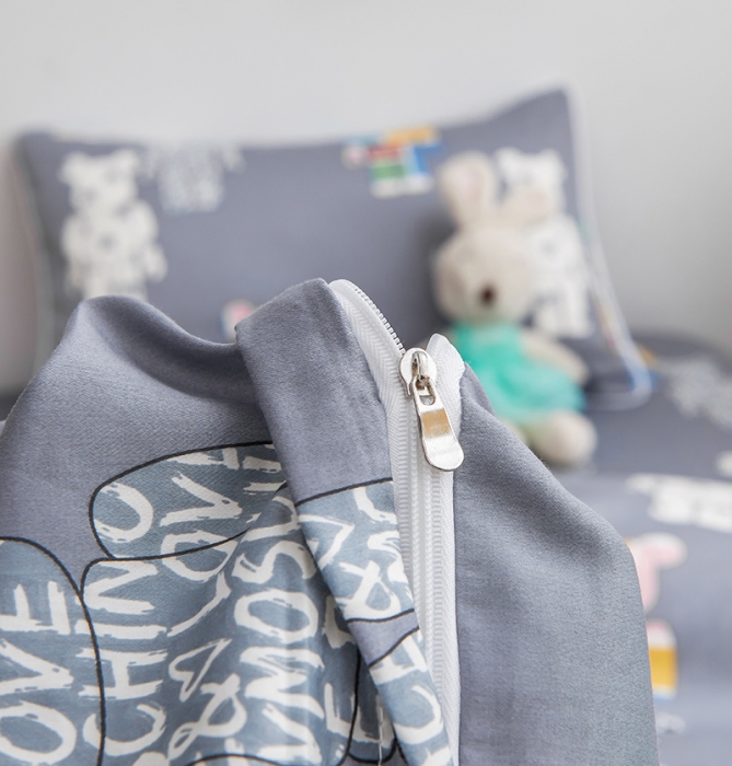 91家纺网 家纺一手货源 找家纺 ds生活馆 2025新款幼儿园学生60支贡缎长绒棉纯棉单床笠 潮酷公仔