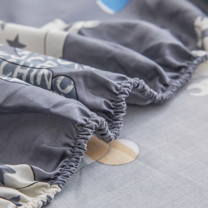 91家纺网 家纺一手货源 找家纺 ds生活馆 2025新款幼儿园学生60支贡缎长绒棉纯棉单床笠 潮酷公仔