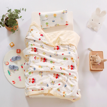 91家纺网 家纺一手货源 找家纺 （总）A类水洗棉幼儿园夏被仿鹅绒儿童夏凉被空调被午睡被