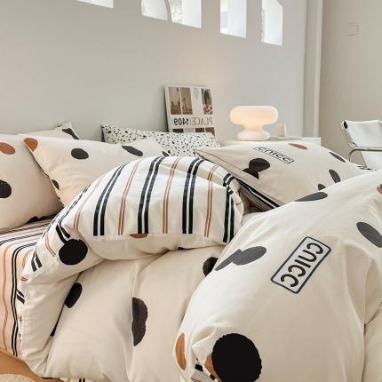 91家纺网 家纺一手货源 找家纺 卡巴伦 2023新款春夏全棉小清新系列单被套 裸婚时代