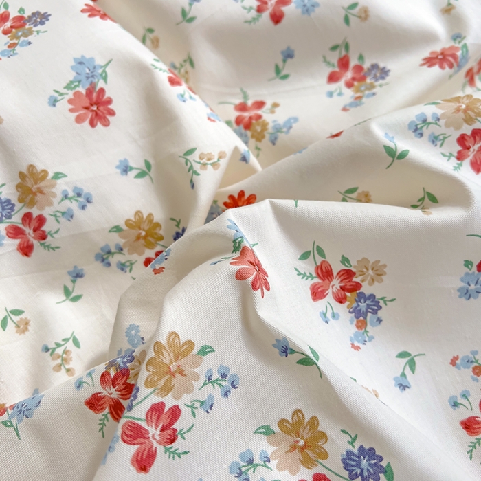 91家纺网 家纺一手货源 找家纺 百寐 2024小清新碎花卡通13372全棉四件套纯棉床单床笠款 兰溪