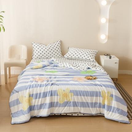 91家纺网 家纺一手货源 找家纺 （总）有货 2023新款时尚针织系列夏被四件套