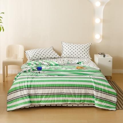 91家纺网 家纺一手货源 找家纺 （总）有货 2023新款时尚针织系列夏被四件套