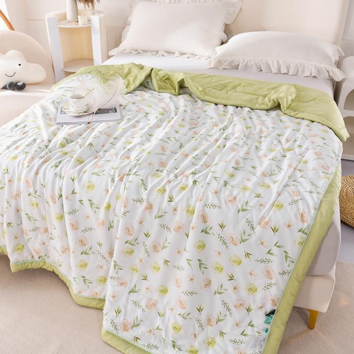 91家纺网 家纺一手货源 找家纺 天丝印花夏凉被 夏被被子空调被