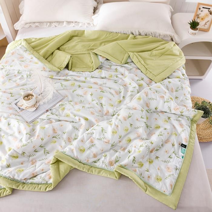 91家纺网 家纺一手货源 找家纺 天丝印花夏凉被 夏被被子空调被