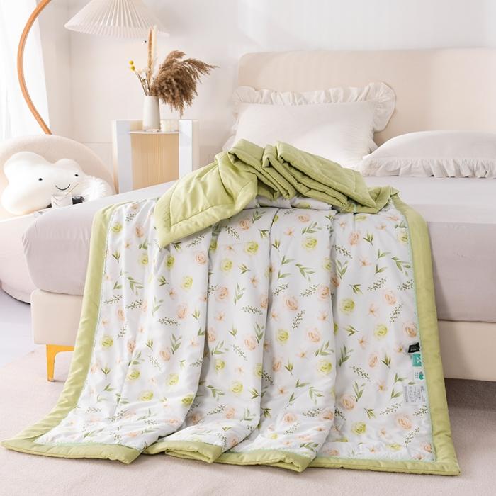 91家纺网 家纺一手货源 找家纺 天丝印花夏凉被 夏被被子空调被