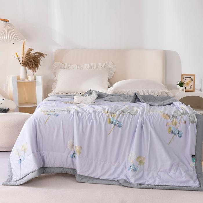 91家纺网 家纺一手货源 找家纺 天丝印花夏凉被 夏被被子空调被