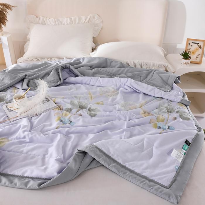 91家纺网 家纺一手货源 找家纺 天丝印花夏凉被 夏被被子空调被