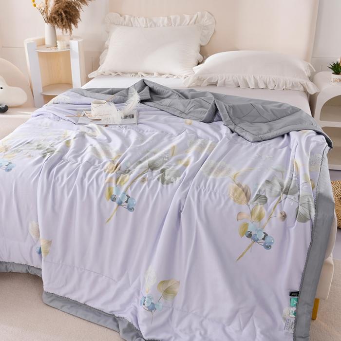 91家纺网 家纺一手货源 找家纺 天丝印花夏凉被 夏被被子空调被