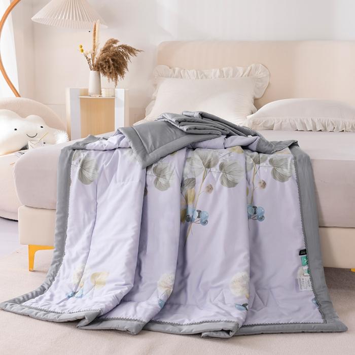 91家纺网 家纺一手货源 找家纺 天丝印花夏凉被 夏被被子空调被