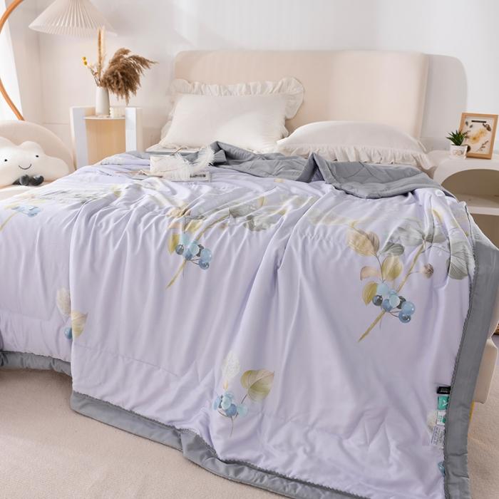 91家纺网 家纺一手货源 找家纺 天丝印花夏凉被 夏被被子空调被