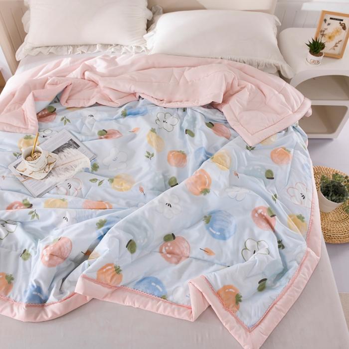 91家纺网 家纺一手货源 找家纺 天丝印花夏凉被 夏被被子空调被