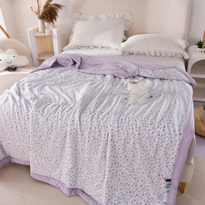 91家纺网 家纺一手货源 找家纺 天丝印花夏凉被 夏被被子空调被