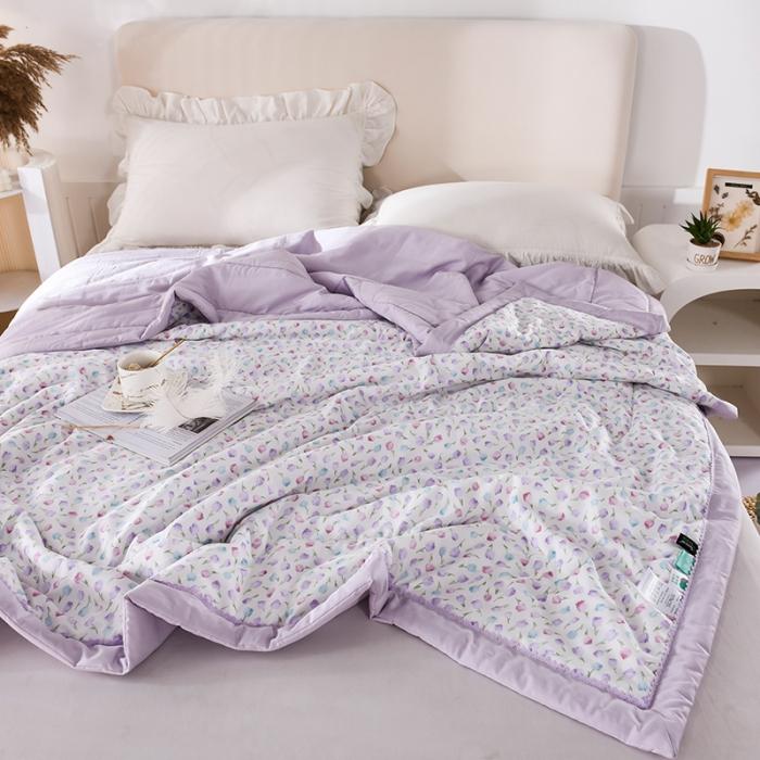 91家纺网 家纺一手货源 找家纺 天丝印花夏凉被 夏被被子空调被