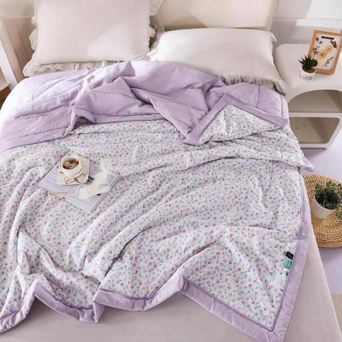 91家纺网 家纺一手货源 找家纺 天丝印花夏凉被 夏被被子空调被